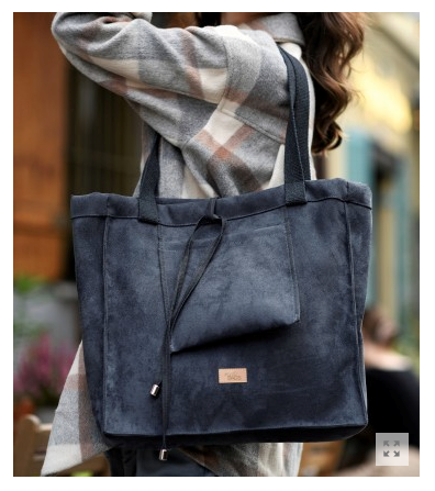 Torebka shopper „take – me bag” popiel - obrazek 2