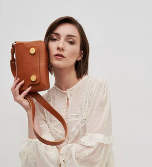 Torba skórzana Mini Modern Kamel Pick